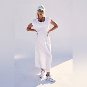 Free People Beach Carta Tee Shirt Midi Dress